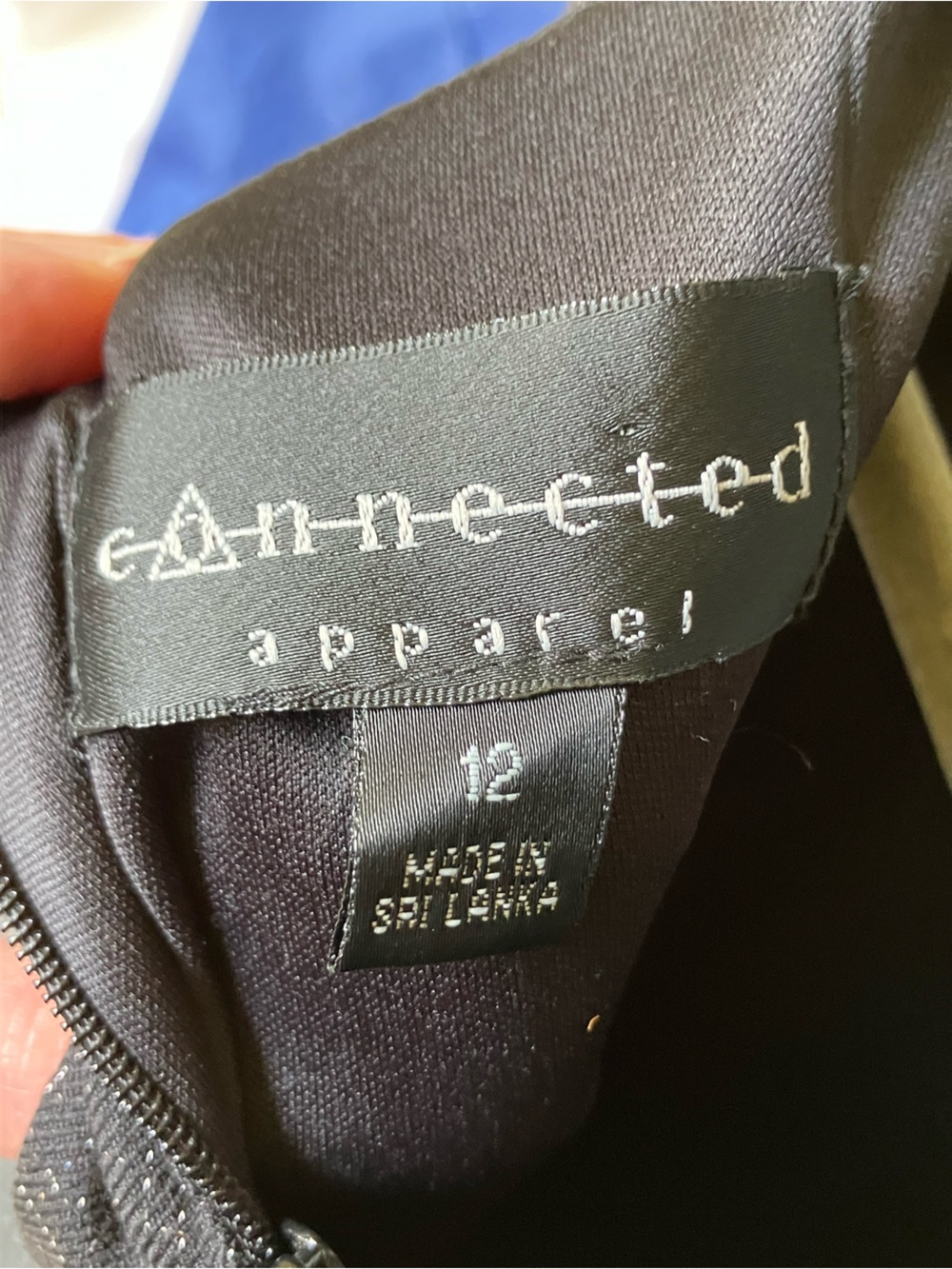 LBD Audrey Hepburn cocktail classic black metallic beaded dress sz 12 - Picture 10 of 12